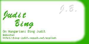 judit bing business card